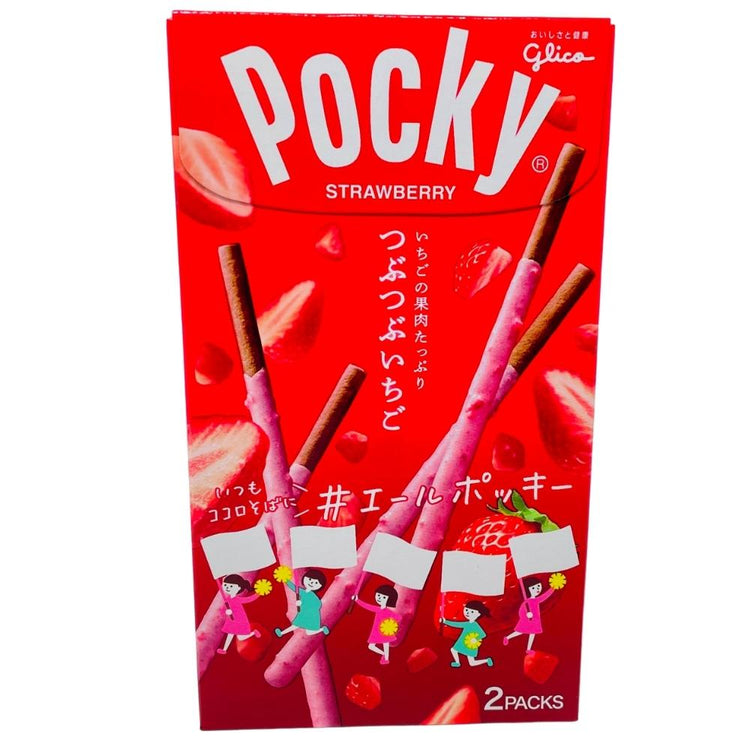 Pocky Crunchy Starwberry Biscuit Sticks (Japan) -57.6g | Candy Funhouse ...