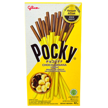 Pocky SticksChoco Banana - 45g (Indonesia), Pocky, pocky sticks, pocky stick, indonesia chocolate, indonesian chocolate, banana pocky sticks