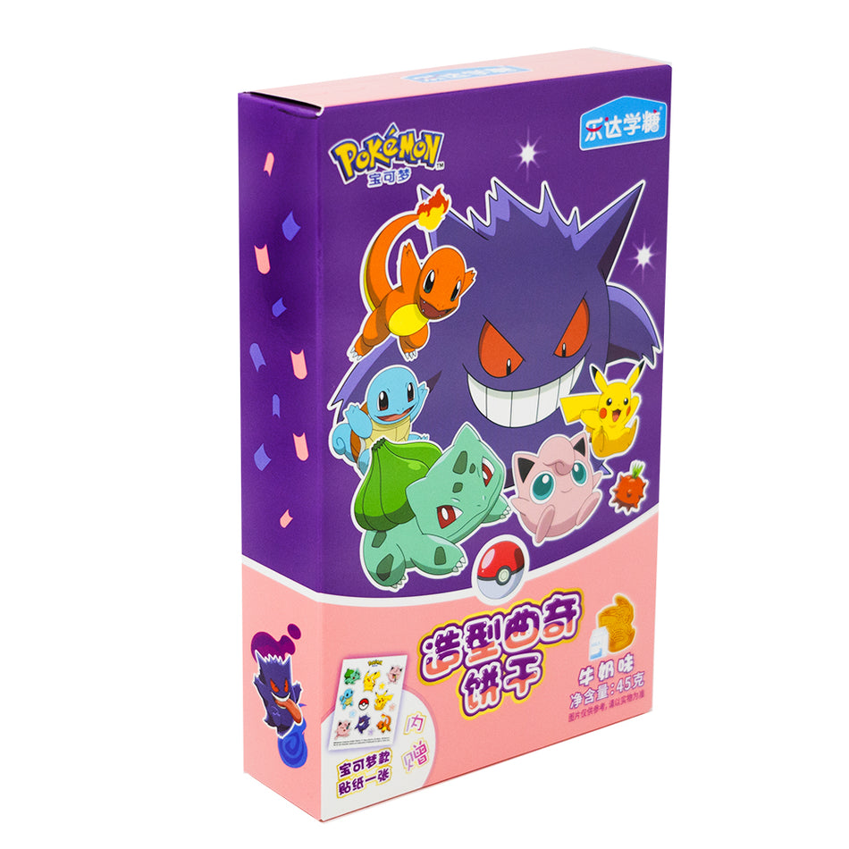 Pokemon Shaped Milk Cookies w/Stickers (China) - 45g