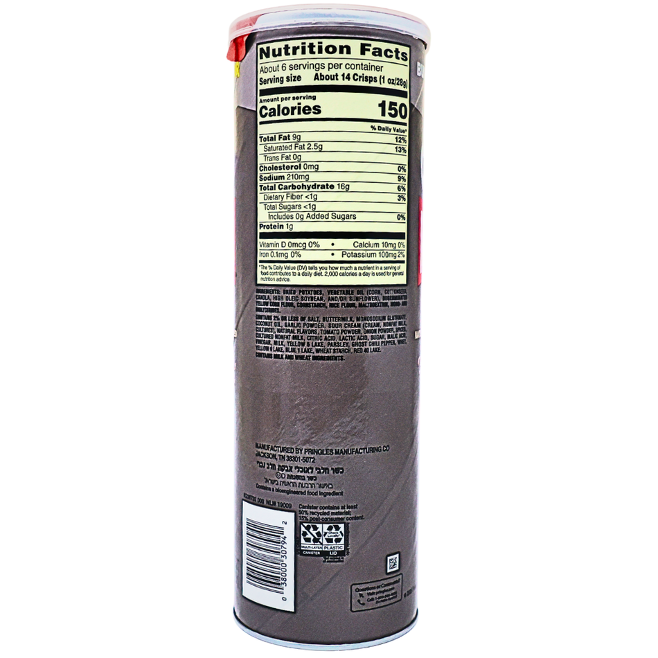 Pringles Ghost Pepper Ranch - 5.5oz