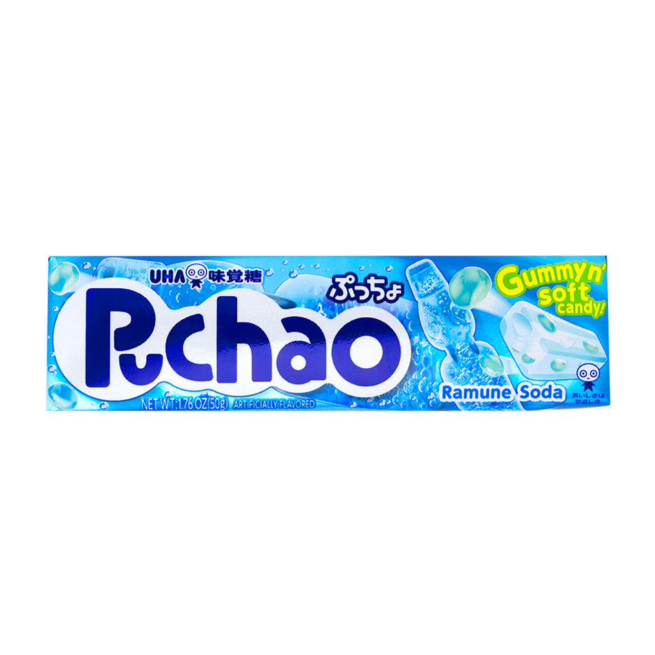 Puchao Ramune Soda Gummy n' Soft Candy - 50g (Japan)