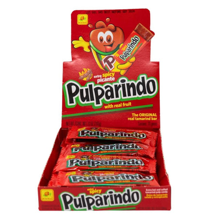 De La Rosa Pulparindo w/ Spicy Picante 20ct -Mexican Candy -Extra Spicy