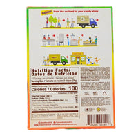De La Rosa Pulparindo Tamarind Candy Mango - 20ct Box Nutrition Facts Ingredients-Mexican Candy