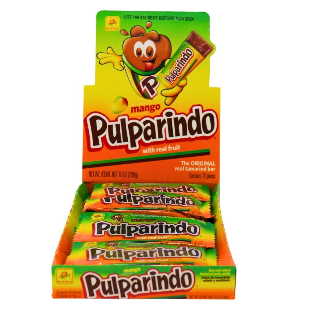 De La Rosa Pulparindo Tamarind Candy Mango - 20ct Box-Mexican Candy