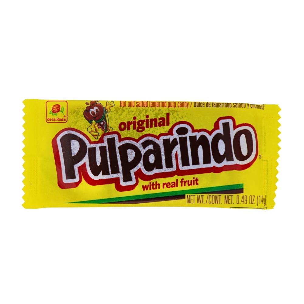 De La Rosa Pulparindo Original Mexican Tamarind Candy – Spicy Fruit Pulp (20-Piece Box)