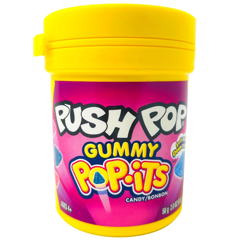 Push Pop Gummy Pop-its -Lollipop-Gummies-Blue Raspberry