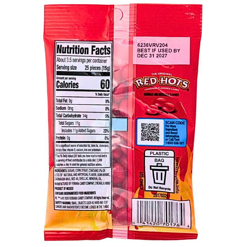 Red Hots Pocket Pack - 2oz