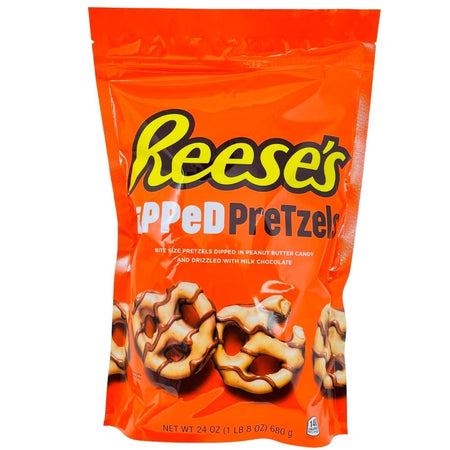 Reese's Dipped Pretzel Large - 680g, Reeses, reeses chocolate, reese, reese chocolate, reeses peanut butter cups, reeses pretzel, reese pretzel, reeses pretzels, reeses dipped pretzels