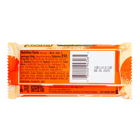 Reese's Plant Based Oat Chocolate Peanut Butter Cups - 1.4oz  Nutrition Facts Ingredients
