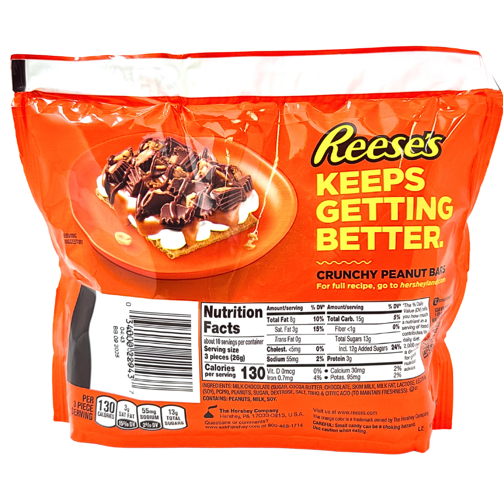Reese's Crunchy Peanuts Miniature Cups Share Pack - 9.6oz