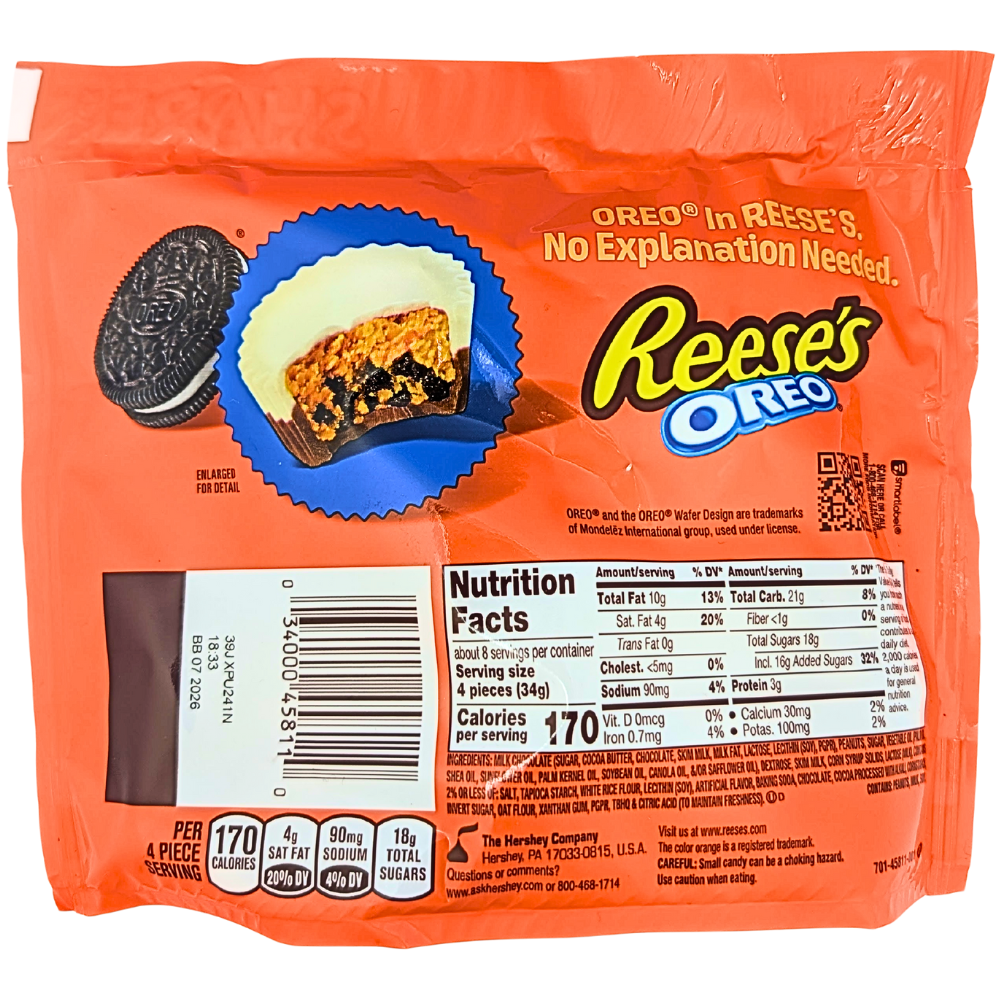 Reese's Oreo Miniature Peanut Butter Cups - 9oz