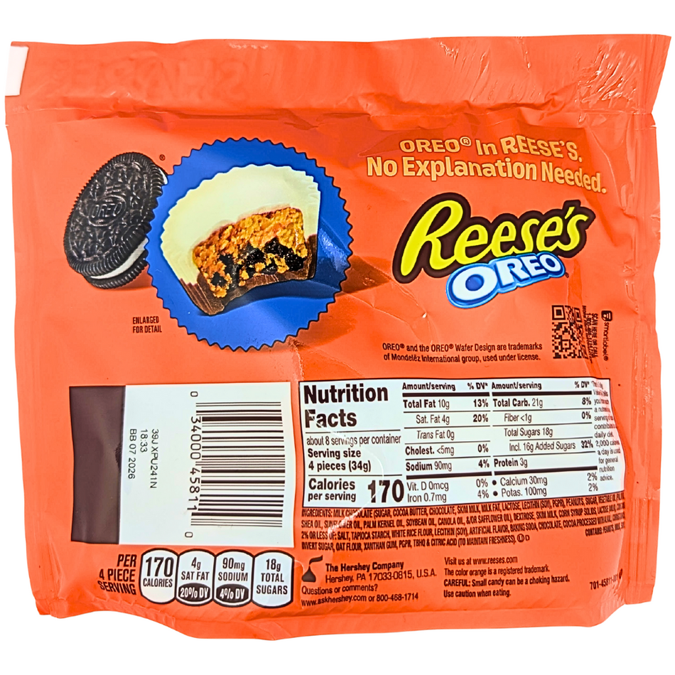 Reese's Oreo Miniature Peanut Butter Cups - 9oz