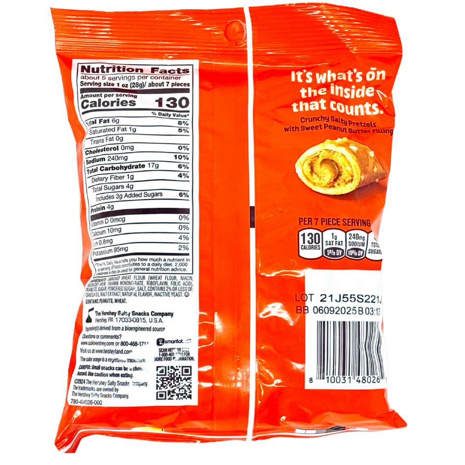 Reese's Peanut Butter Filled Pretzels - 5oz