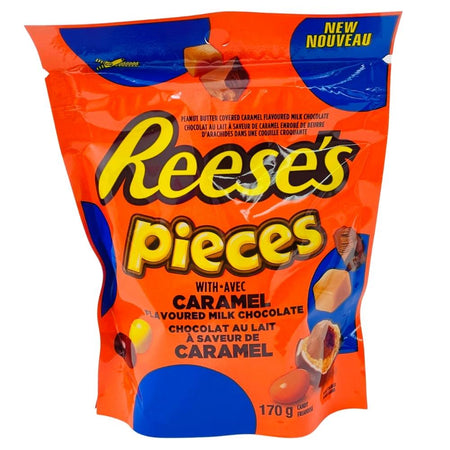 Reese's Pieces W/Caramel - 170g, Reeses, reeses chocolate, reese, reese chocolate, reeses pieces, reeses pieces candy, reeses pieces chocolate, caramel candy