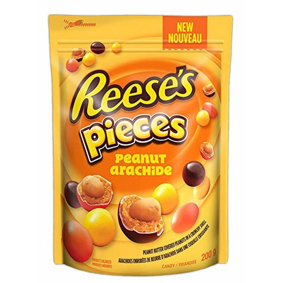 Reese's Pieces Peanut Candy - 200g, Reese's Pieces Peanut Candy, Poppable Peanut Perfection, Peanut Butter Goodness, Tiny Treasure Chests, Irresistible Candy Shells, Creamy Peanut Butter, Whimsical Snack, Movie Snacking, Endless Fun, Colorful Candy Pieces, reeses peanut butter cups, reeses chocolate, reeses cups, reeses peanut cups