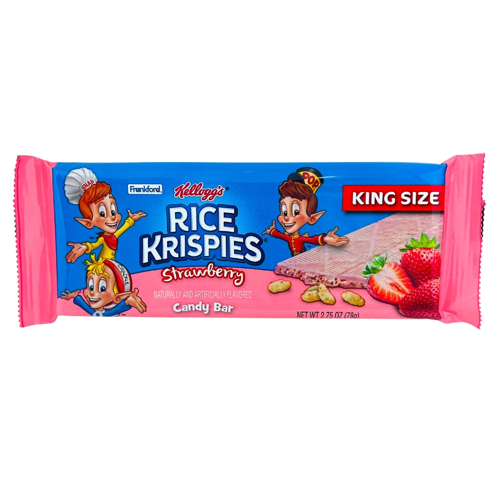 Rice Krispies King Size Strawberry Bar - 2.75oz-Rice Krispie-Treats Krispy Rice-Strawberry Rice Krispies