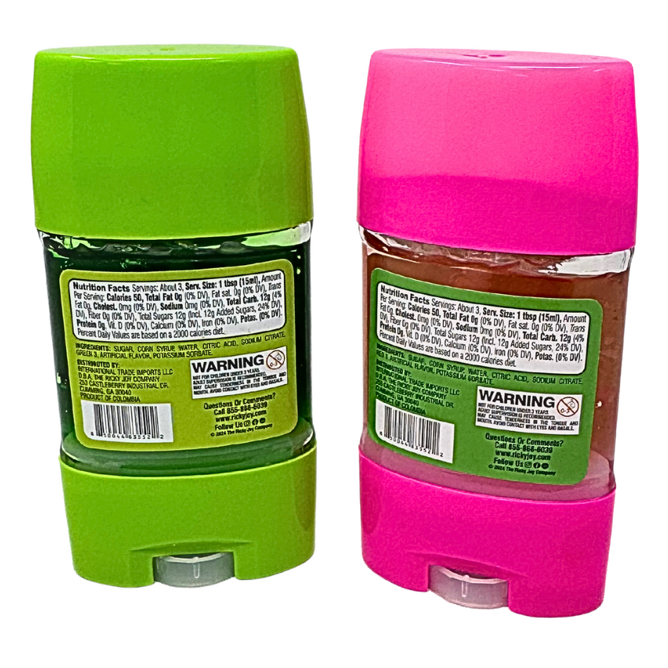 Ricky Joy Sour Crush Candy Gel Watermelon/ Green Apple - 1.59oz