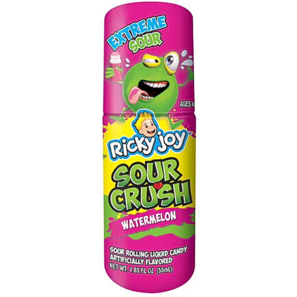 Ricky Joy Sour Crush Rolling Candy Watermelon/ Green Apple