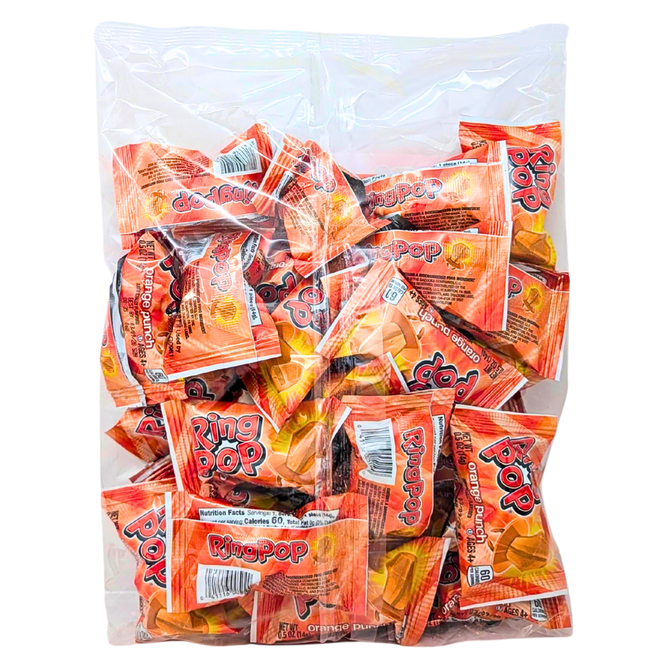 Ring Pop Colorfest Orange 30pc - 15oz