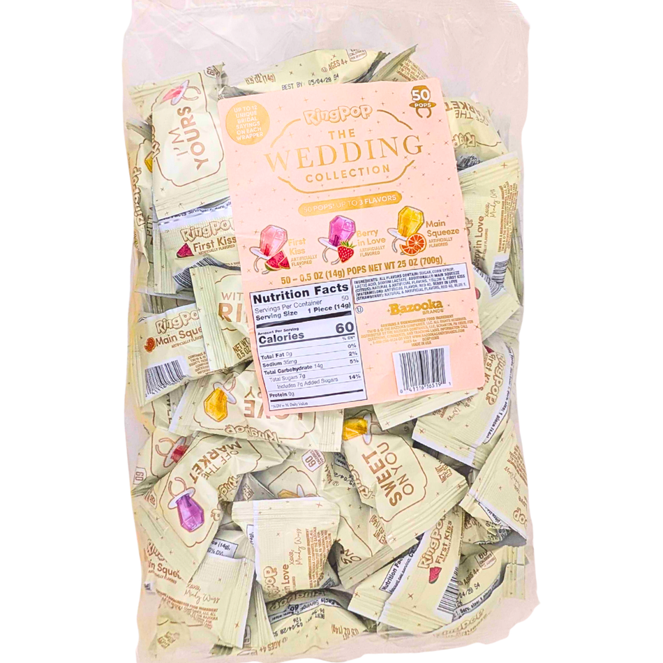 Ring Pop The Wedding Collection 50ct - 25oz
