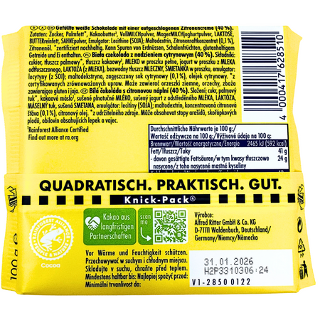 Ritter Sport Funky White Lemon - 100g