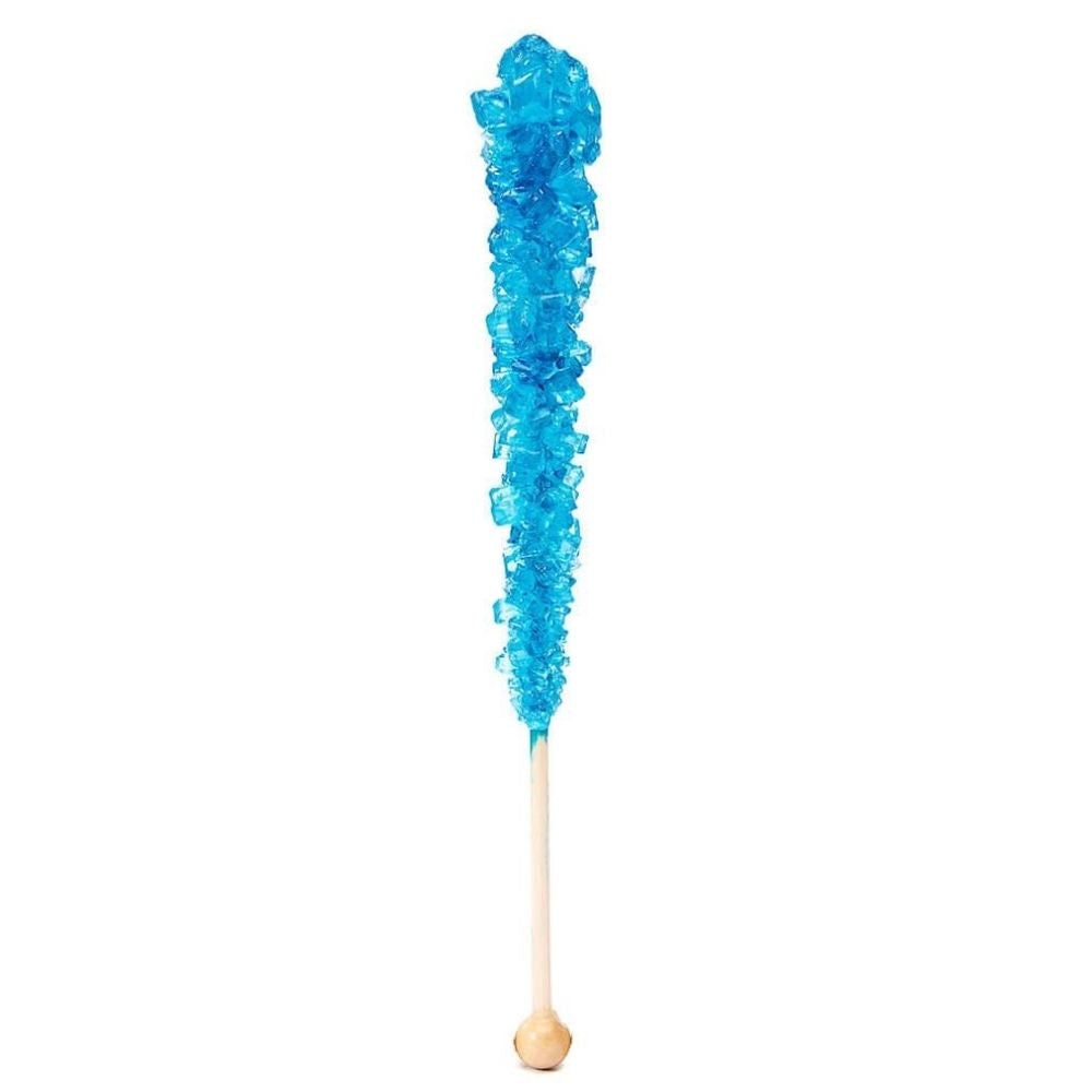 Shock Rocks Candy Blue Raspberry Rock Candy Sticks-Blue Raspberry - 22g | Candy Funhouse – Candy Funhouse US