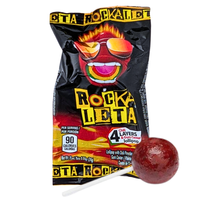 Rockaleta Lollipop 4 Chilli Layers Gum Center - 24g