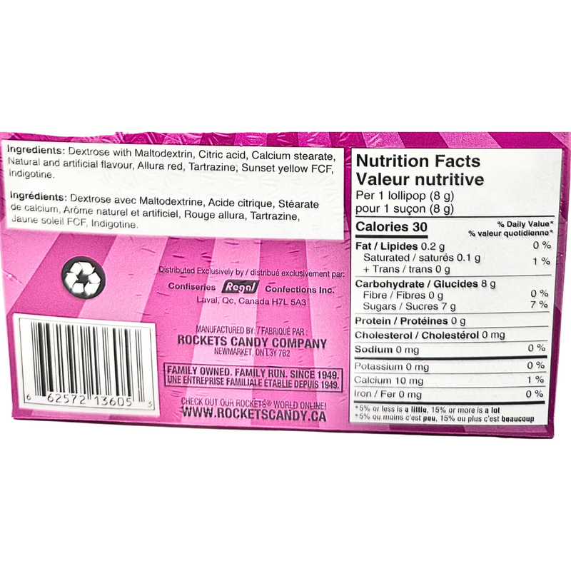 Rockets Double Lollies 120ct - 960g