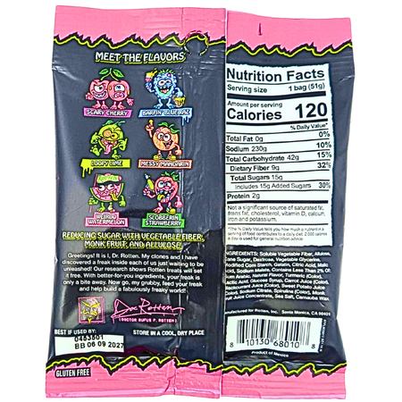 Rotten Sour Gummy Cruncheez - 1.8oz