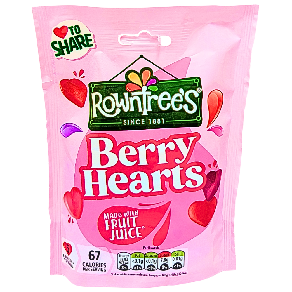 Rowntree's Berry Hearts (UK) - 115g