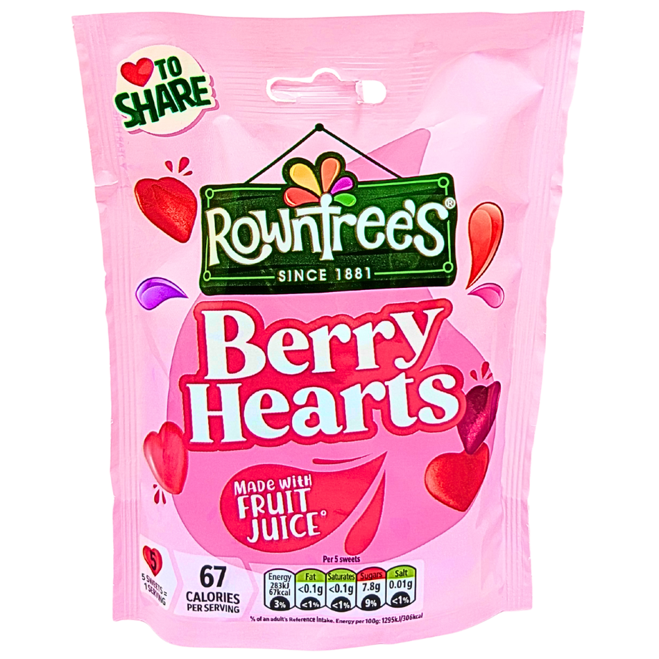 Rowntree's Berry Hearts (UK) - 115g