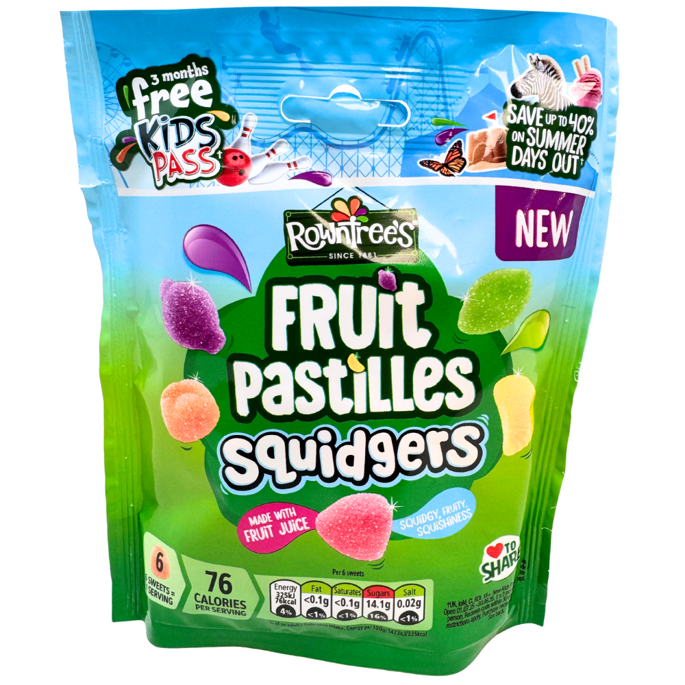 Rowntree's Fruit Pastilles Squidgers (UK) - 120g