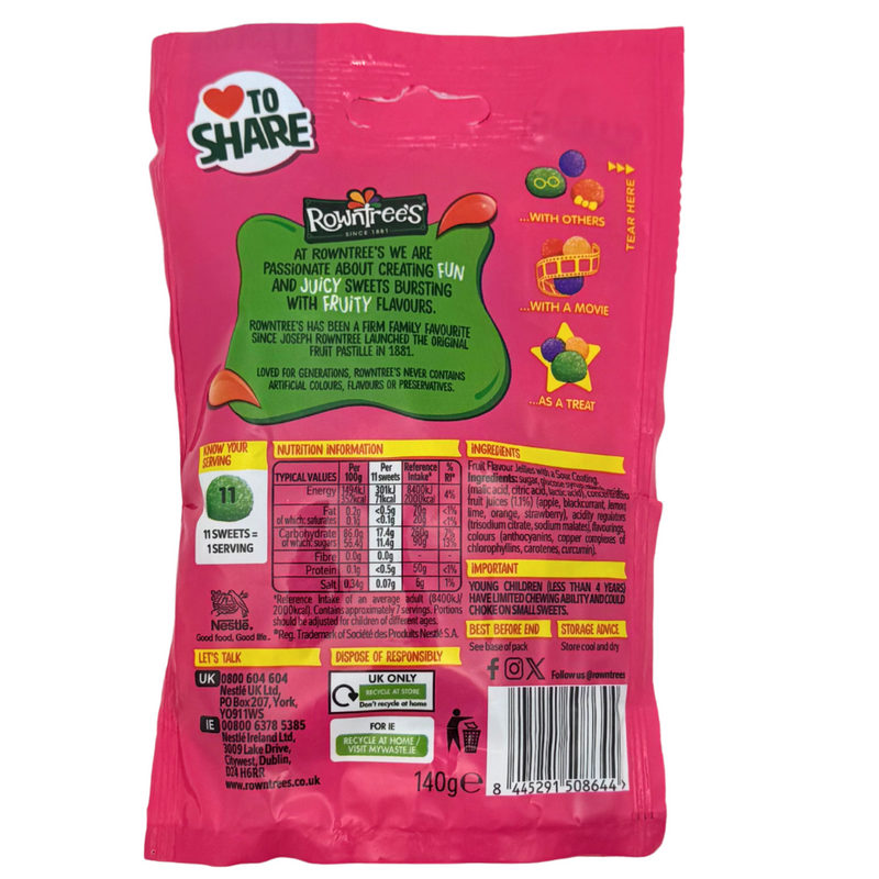 Rowntree's Jelly Tots Tangy (UK) - 140g