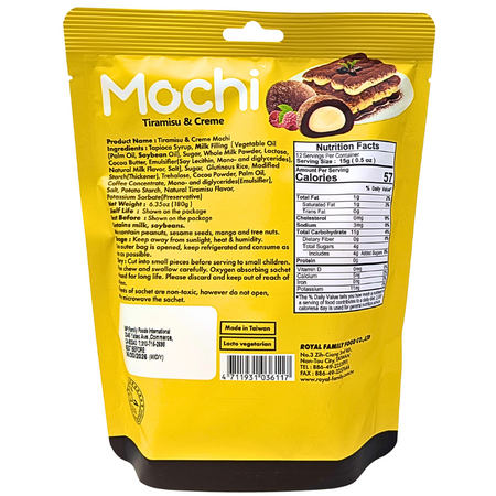 Royal Family Mochi Tiramisu & Creme - 180g