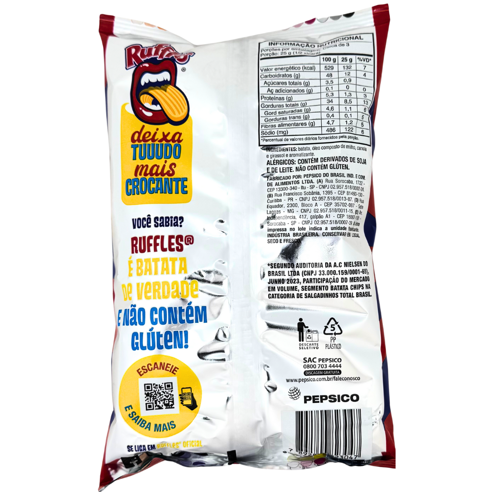 Brzil Ruffles Ruffles Churrasco (Brazil) - 68g | Candy Funhouse US