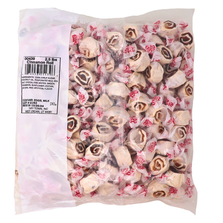 Taffy Town Salt Water Taffy Cinnamon Roll 2.5lb - 1 bag  Nutrition Facts Ingredients