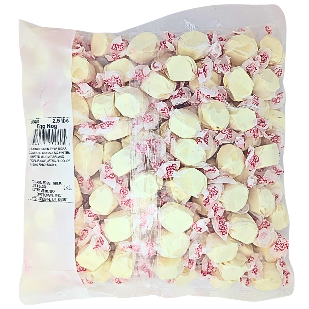 Salt Water Taffy - Eggnog - 2.5lb