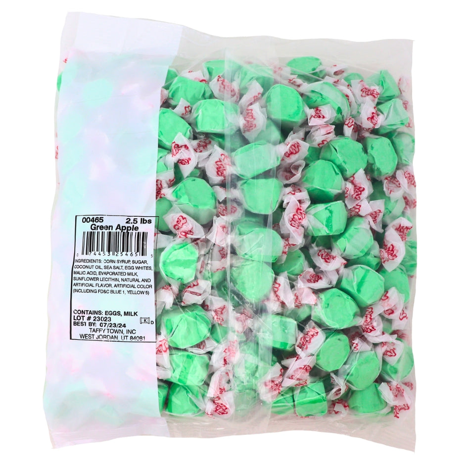 Salt Water Taffy Green Apple 2.5 lbs. - 1 Bag