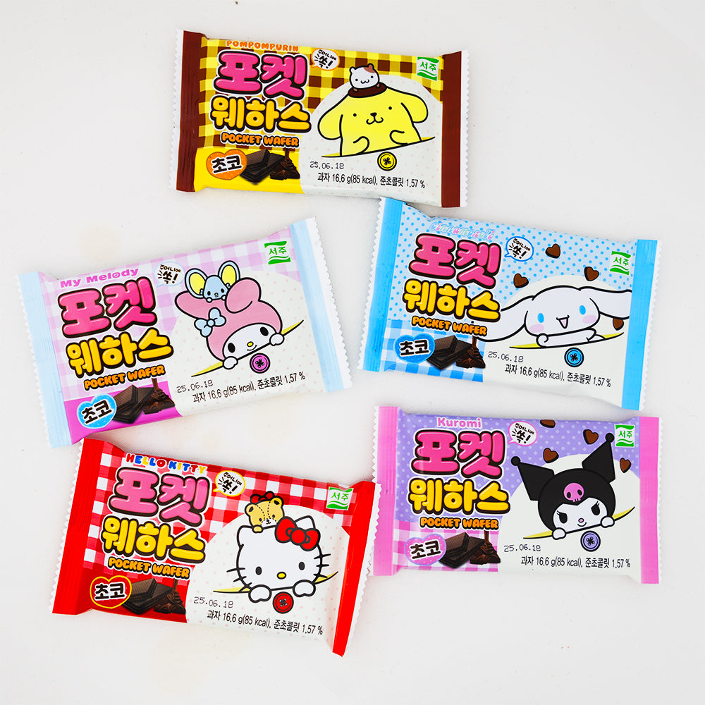 Sanrio Characters Pocket Wafer Chocolate (Korea) - 16.6g