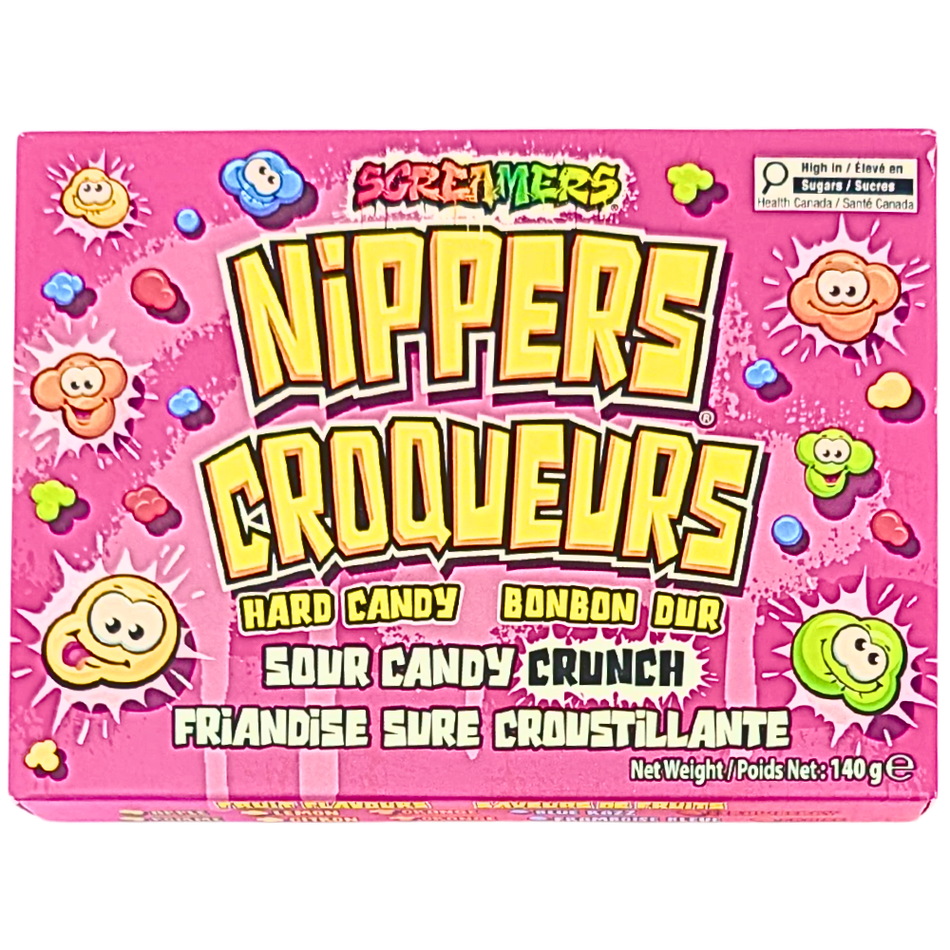 Screamers Nippers Sour Candy Crunch Theater Box - 140g