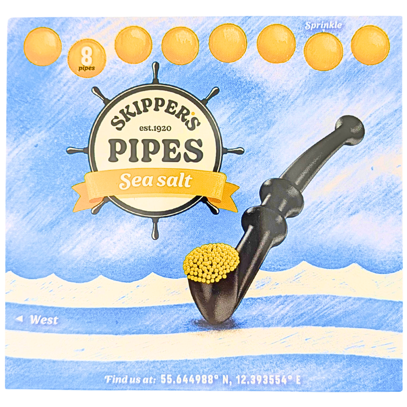 Skipper's Pipes Sea Salt 8 Pieces - 136g
