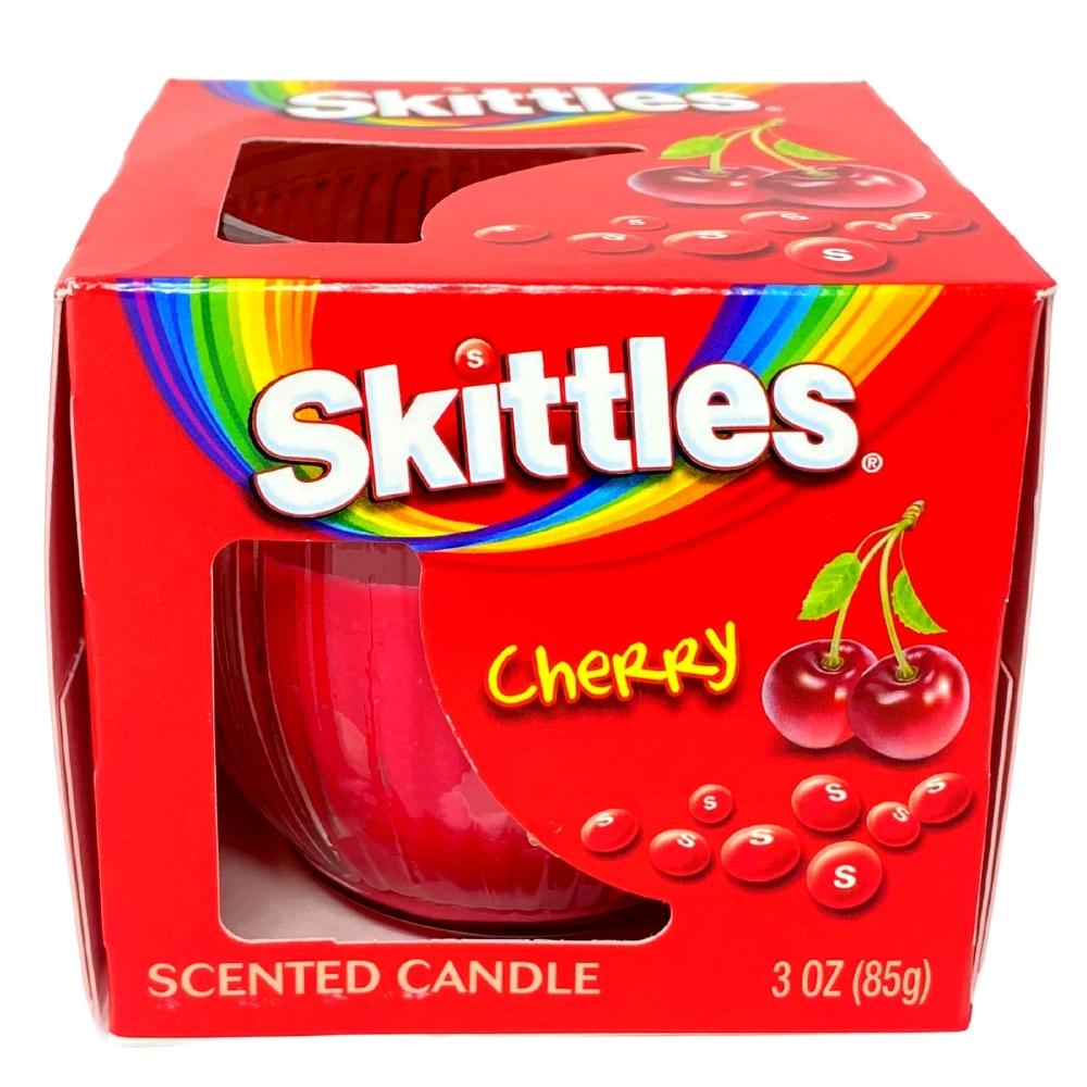 Skittles Scented Candle Cherry, Skittles, skittles candy, skittles candle, skittles cherry, cherry skittles, red candle