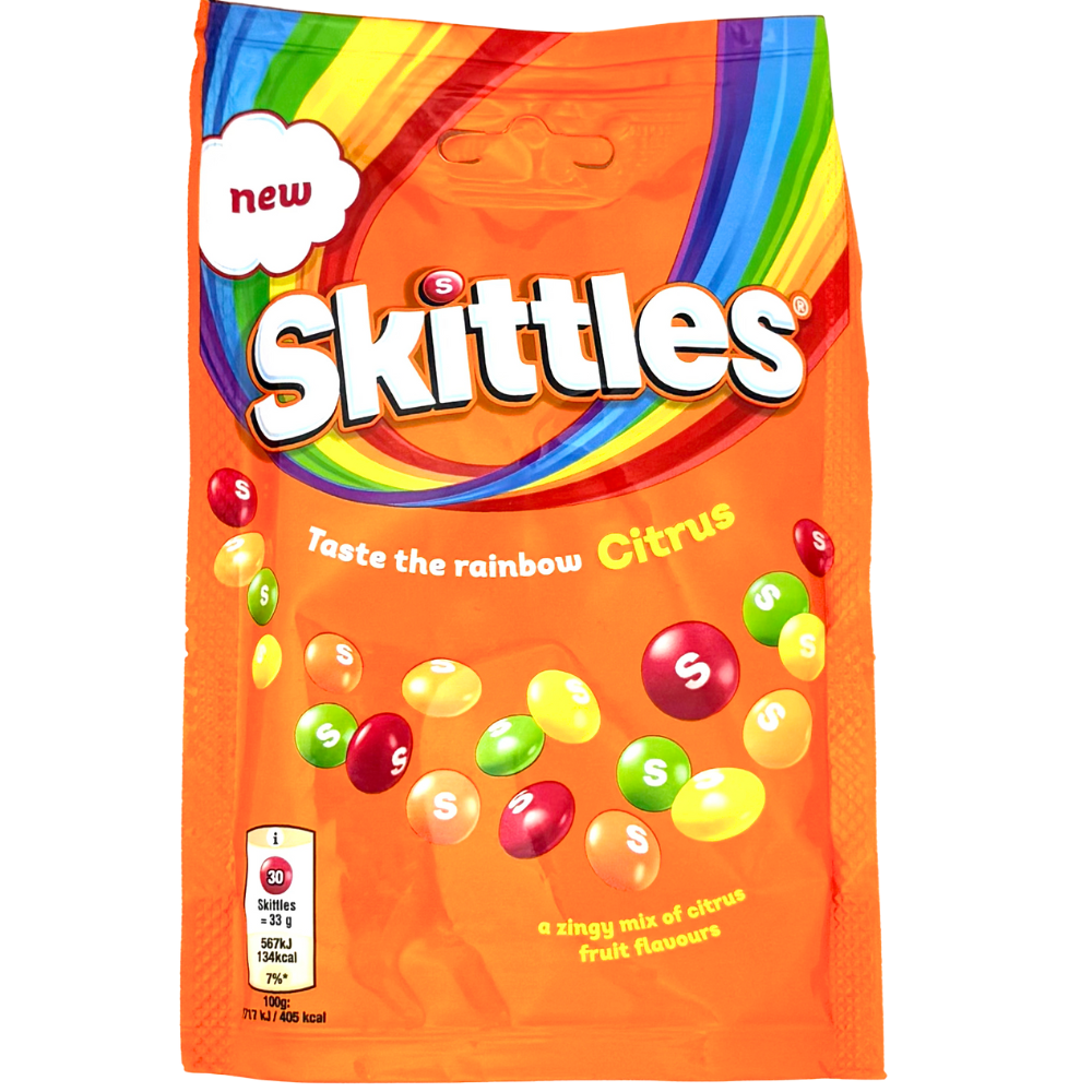 Skittles Citrus Pouch (UK) - 136g