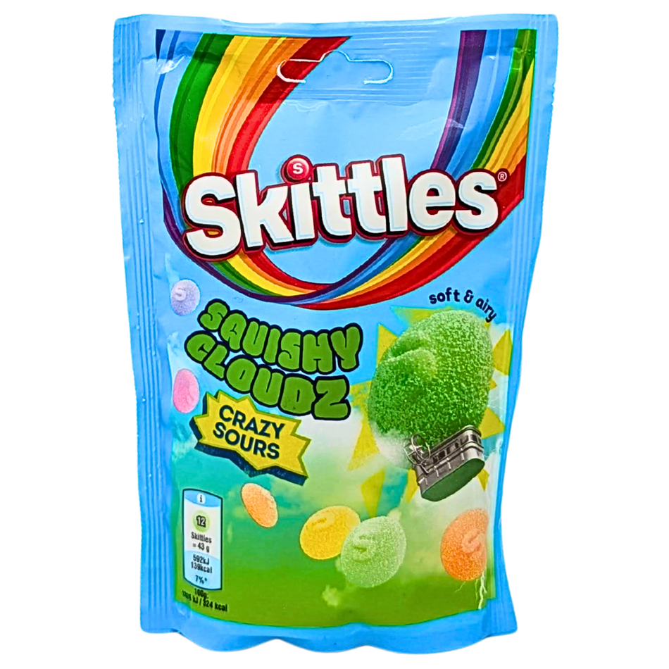 Skittles Fruit Squishy Cloudz Sours (UK) - 94g