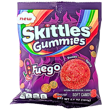 Skittles Gummies Fuego - 5.8oz
