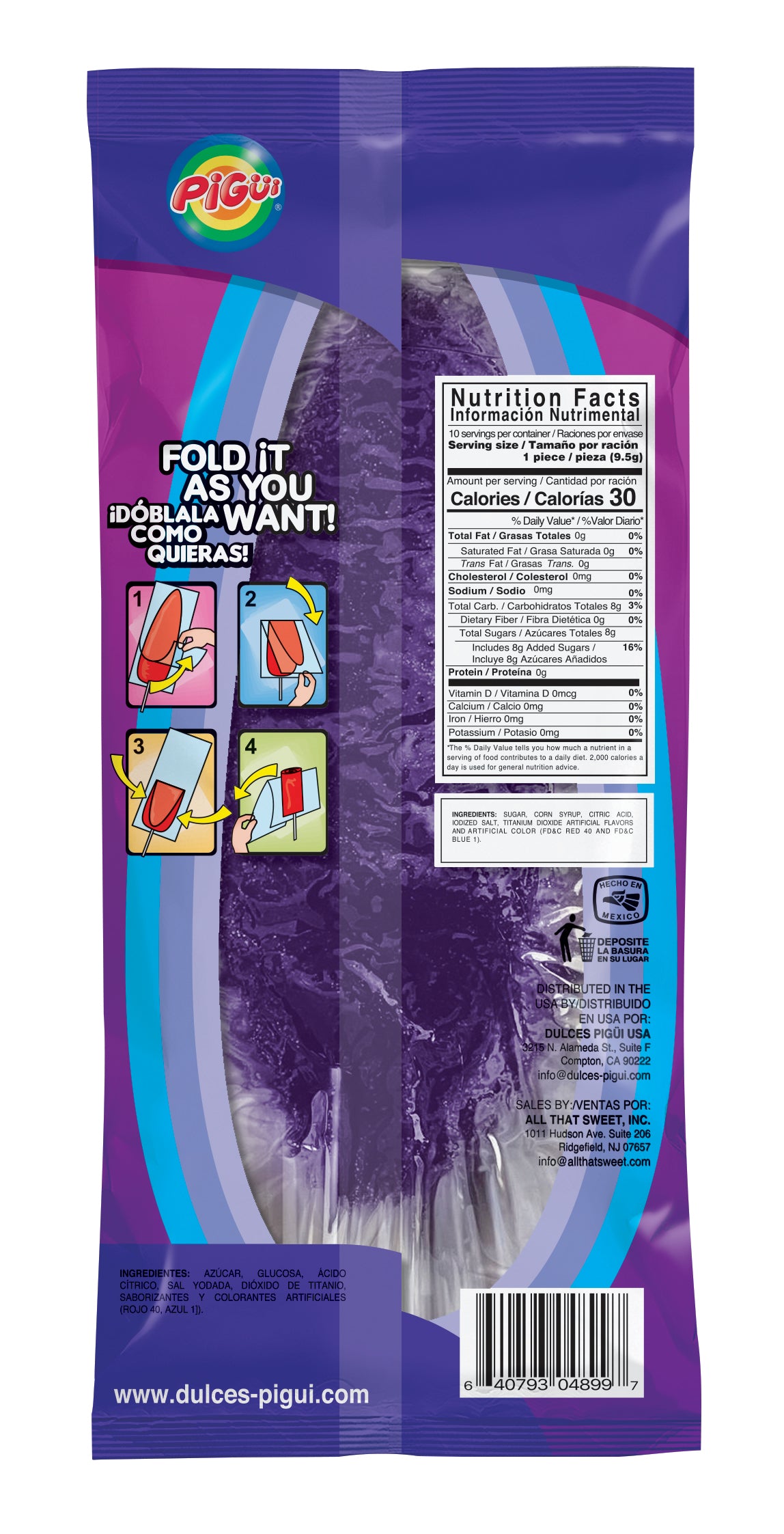 Slaps Grape Lollipops - 95g