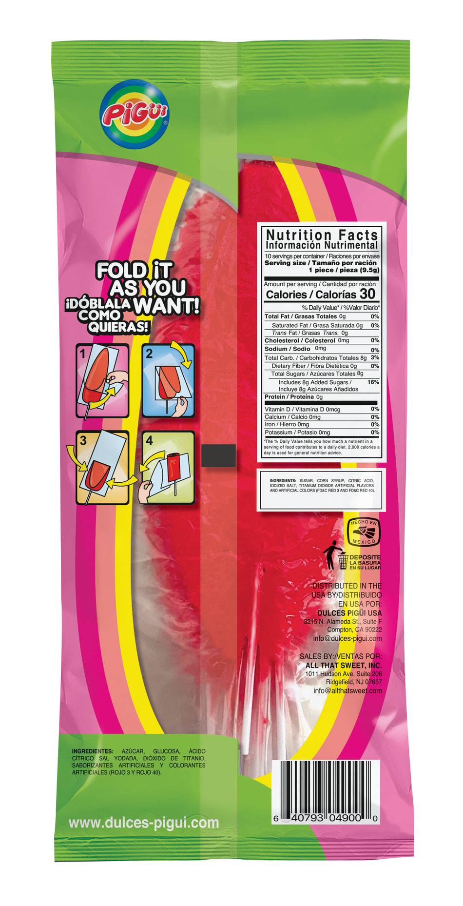 Slaps Pink Lemonade Lollipops - 95g