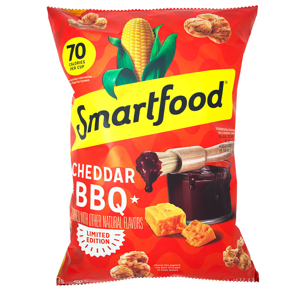 Smartfood Cheddar BBQ Chips - 177g - Limited-Edition Potato Chips