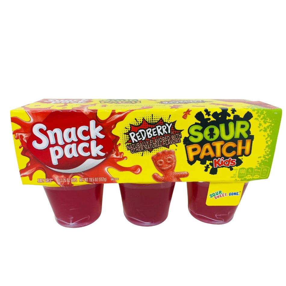 Snack Pack Sour Patch Kids Redberry - 552g, snack pack, sour patch kids, redberry, red candy, red jello