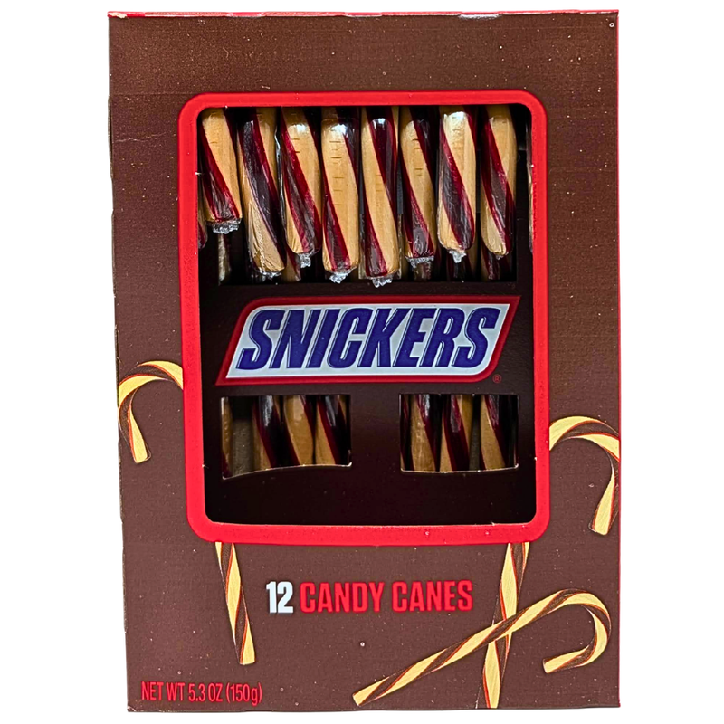 Snickers Candy Canes - 12ct